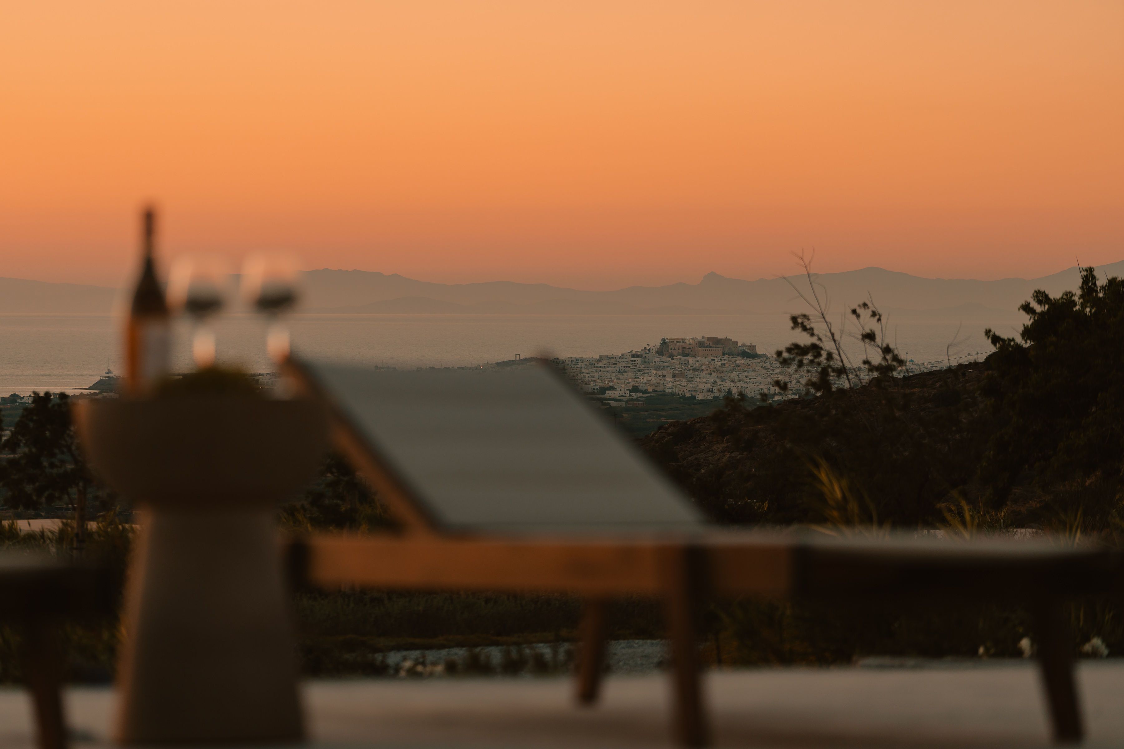 Luxury hotel view in Naxos